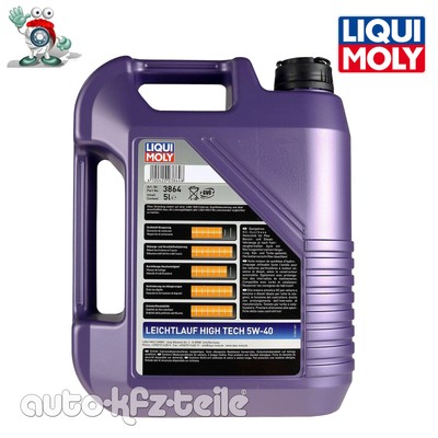 Liqui Moly 3864 LM 3864 Motoröl, Öl, Leichtlauf High Tech 5 W-40 10L AUDI, BMW