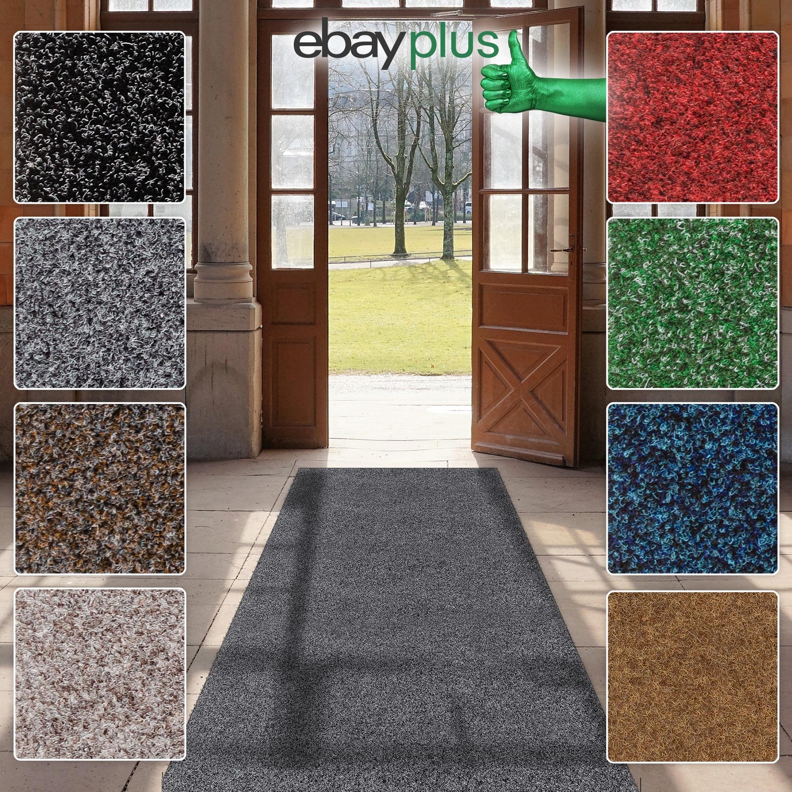 Fußmatte Schmutzfangmatte Teppich Läufer Sauberlaufmatte Außen Innen Ein-Ausgang