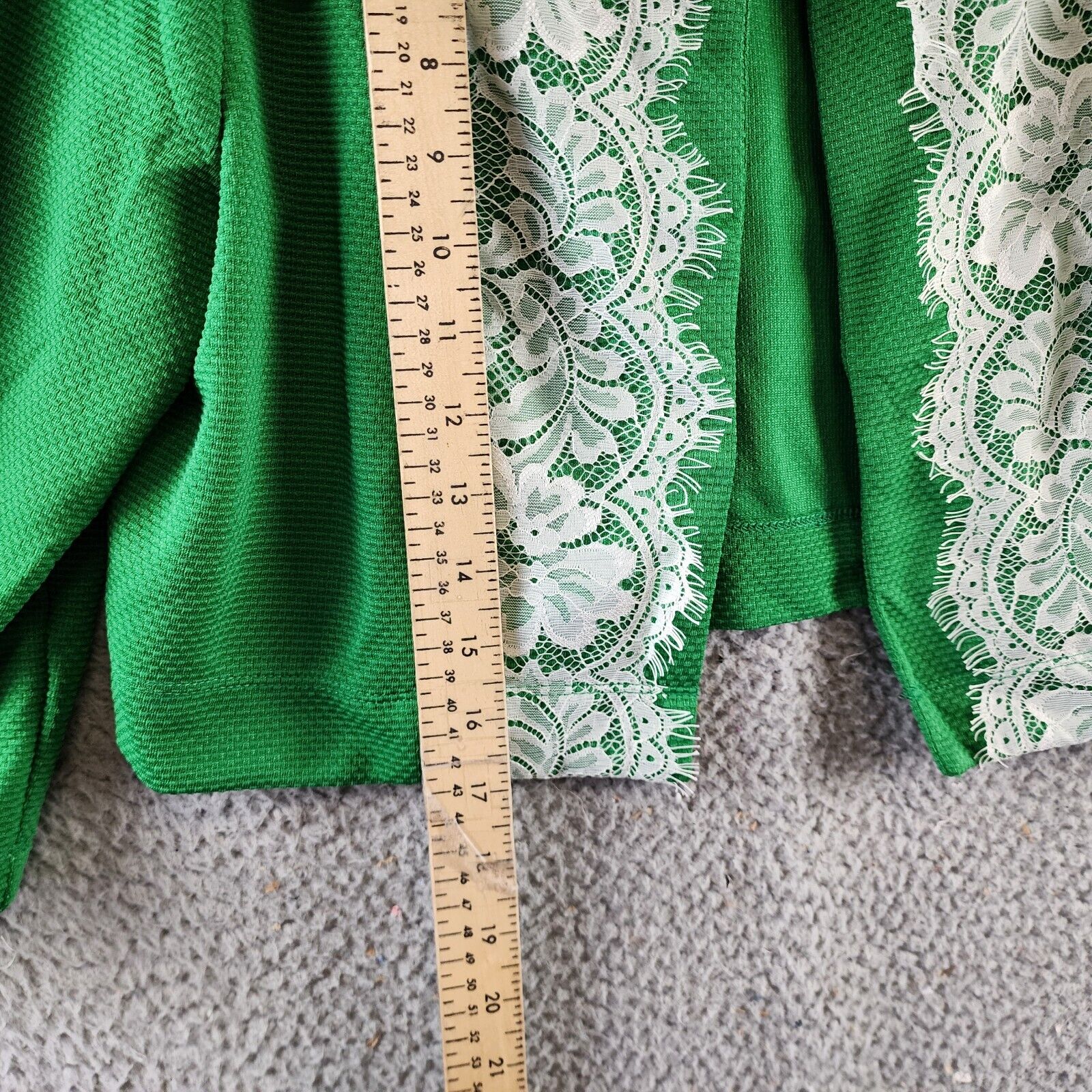 NY Collection Petite Two Piece Jacket And Dress Set Women's 12P Emerald Jacilynn - Picture 19 of 24