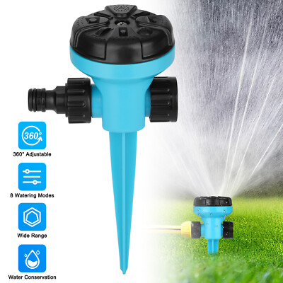 360° Rotatable Lawn Sprinkler Auto Spray Grass Watering System for Garden Hose