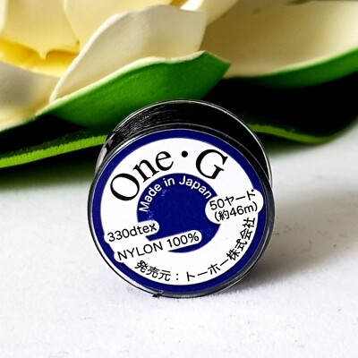 White Beading Thread One-G by TOHO (50 Yards) | Beading Jewellery Making Supply