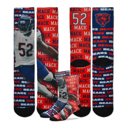 Chicago Bears Say My Name Khalil Mack Sublimated Socks