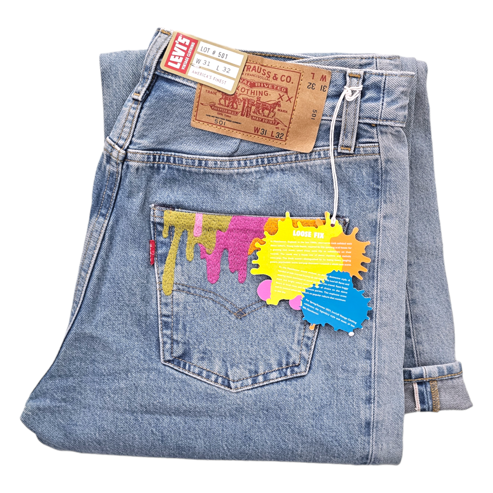 Levi’s Vintage Clothing 1984年 501 W34L34 LEVI'S 501ZXX 54 model reproduction 42 Talon zipper W30
