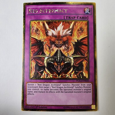 Red Supremacy - PGL3-EN020 - Gold Secret Rare - NM - 1st ed - Yugioh