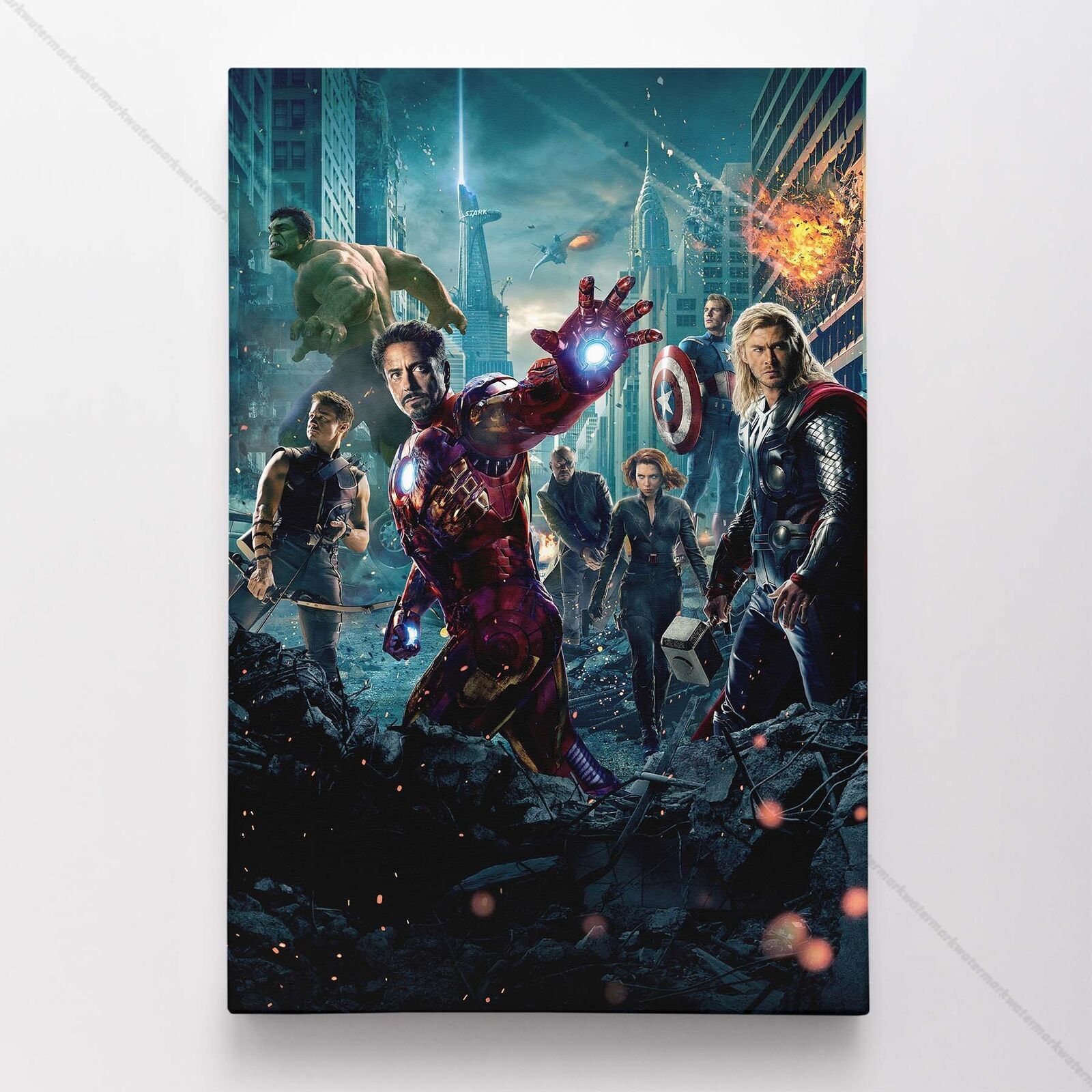 Avengers Poster Canvas Movie Superhero Marvel Art Print #5653