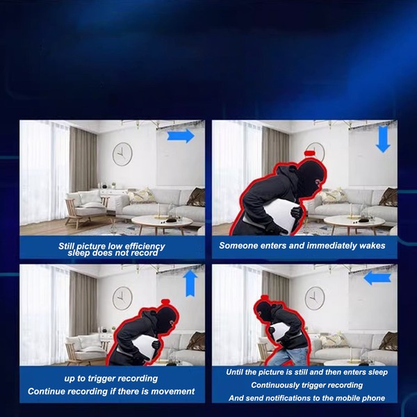 Mini Wireless 4G Hidden Cam Wifi Home Security HD Night Vision Camera Auto Recor - Image 37