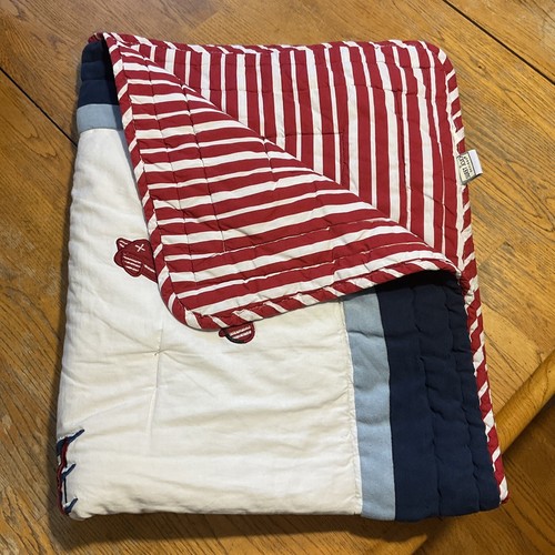 SWEET JOJO DESIGNS NURSERY/CRIB 4-PIECE SET - VINTAGE AIRPLANES - RED/WHITE/BLUE