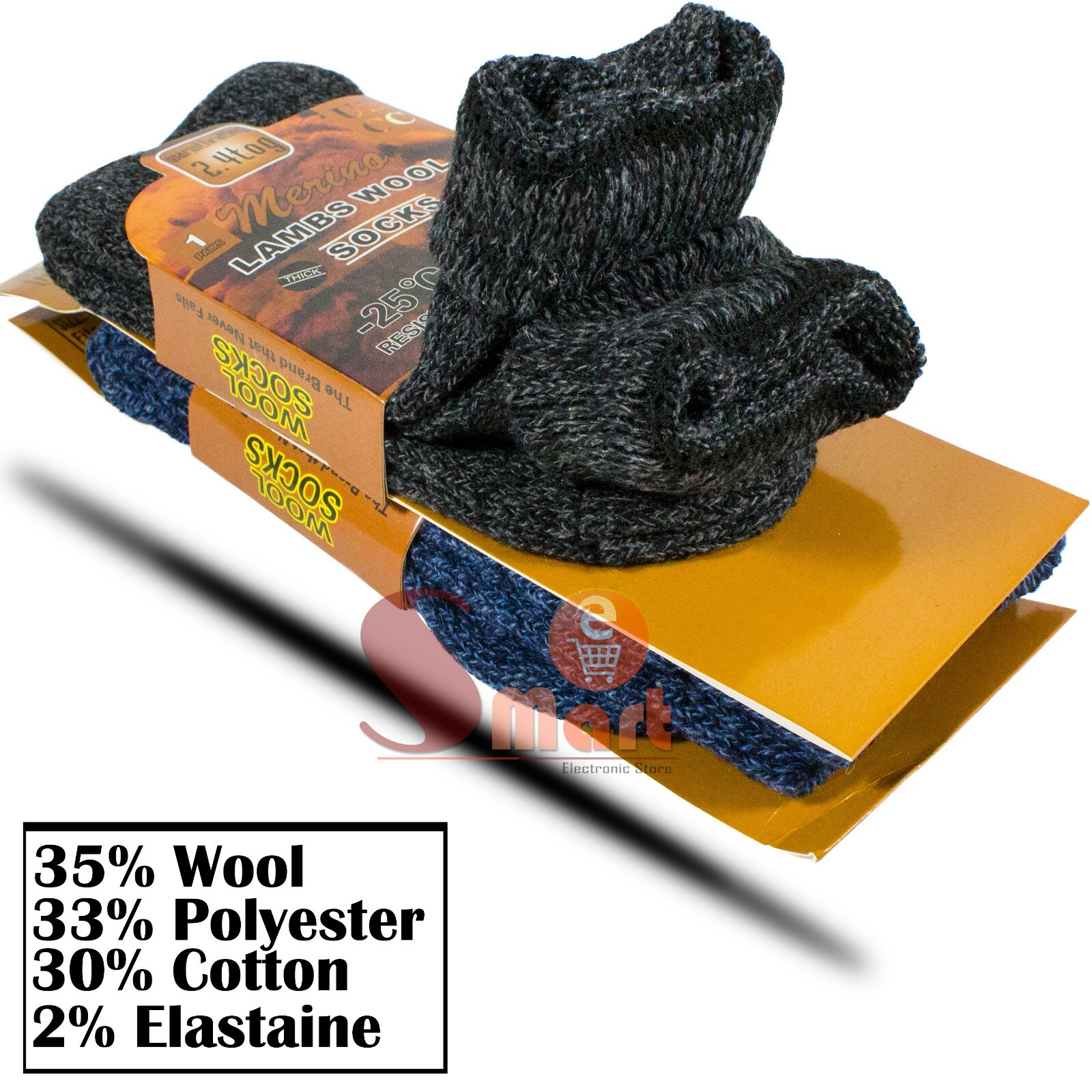 3 Pairs Winter Merino Lambs Wool Heavy Duty Thermal Boots Socks For Mens 10-13