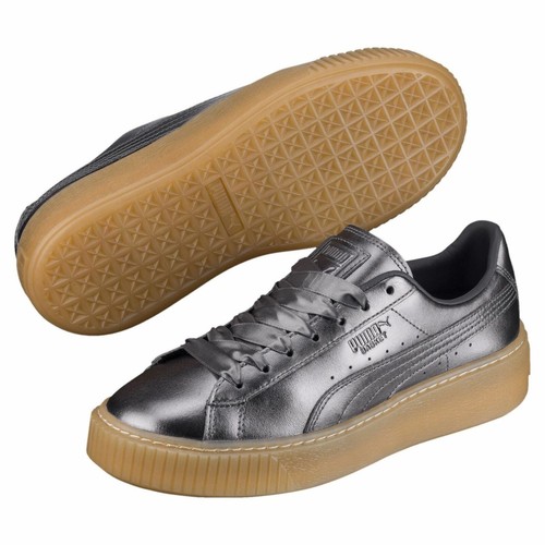 

[366687-01] Женская платформа Puma Basket Luxe, Quiet shade