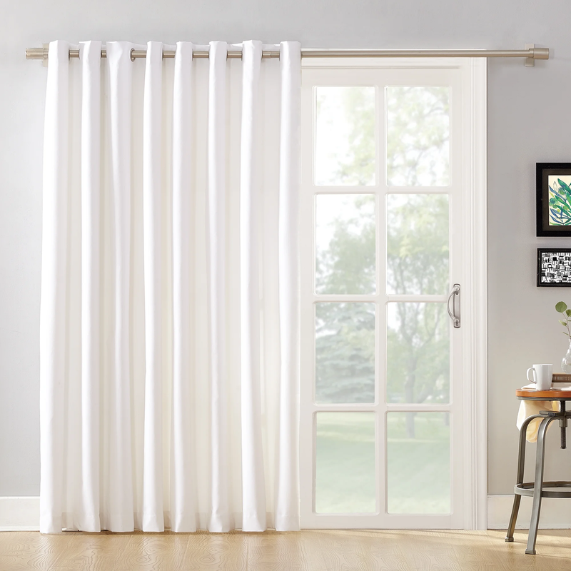 Thermal Lined Room Darkening Sliding Glass Door Grommet Curtai...