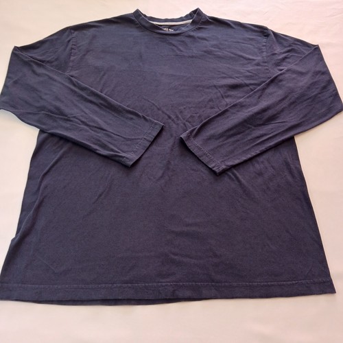 Beverly Hills Polo Club Crewneck Men's Blue Cotton T-Shirt Long Sleeve Size L
