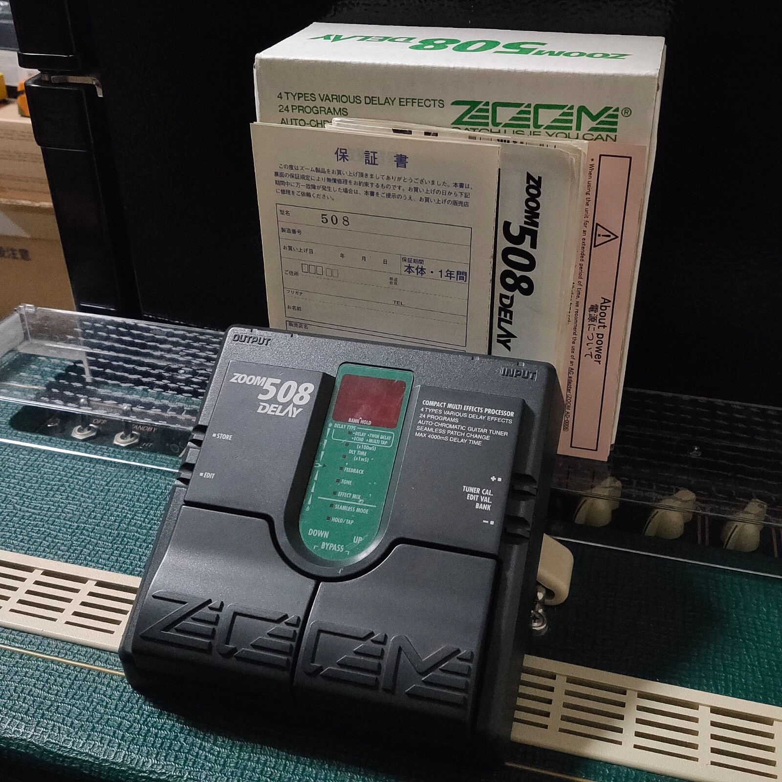 ZOOM　508　DELAY Zoom 508 Delay 1990s w/ Box MIJ Made in Japan Vintage Guitar