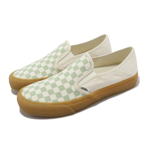 

Мужская повседневная обувь унисекс Vans Slip-On SF Checkerboard темно-зеленого цвета VN0A5HYQQ4J, Белый, Slip-on Sf