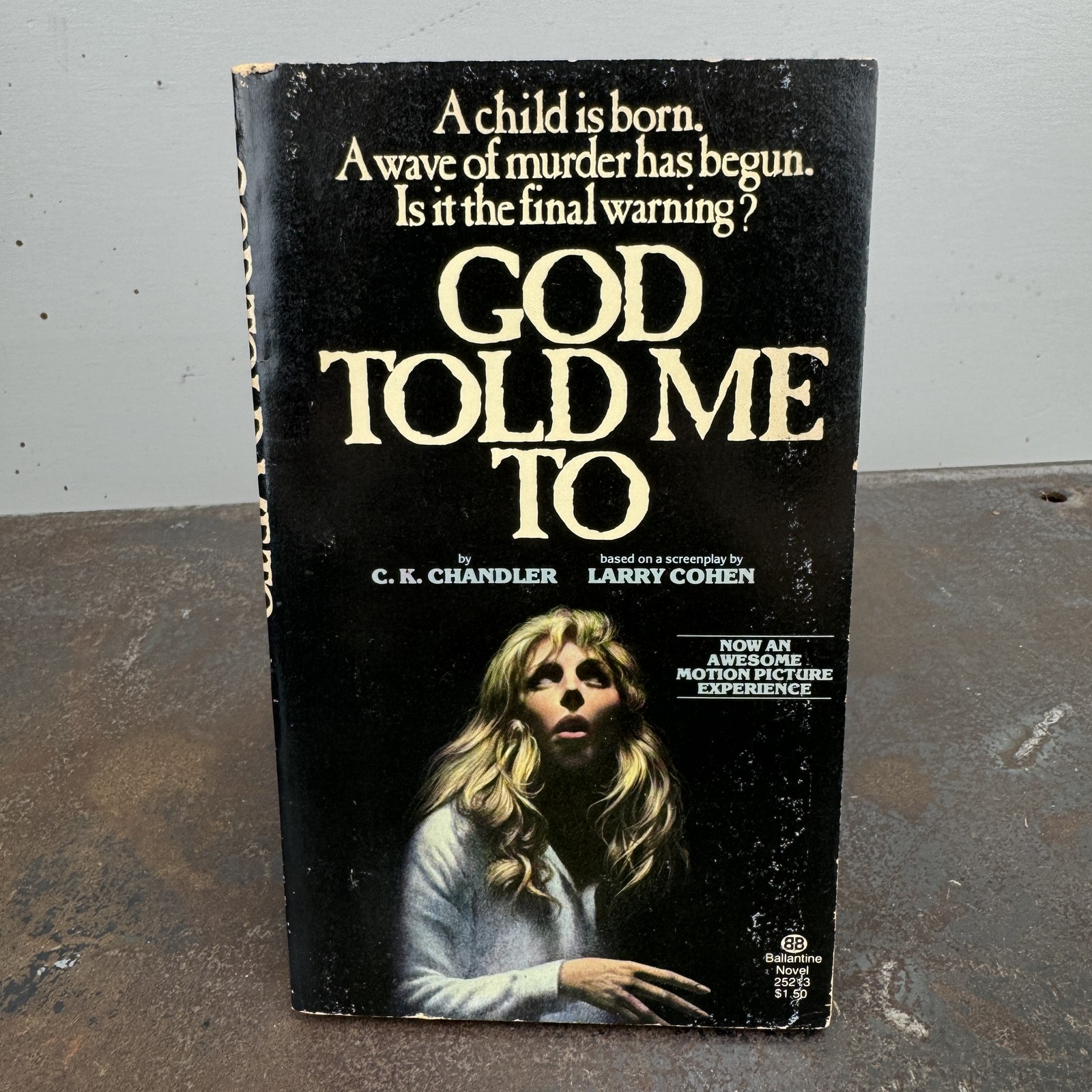 GOD TOLD ME TO by C.K. Handler / Larry Cohen HORROR Paperback 1st Novelization