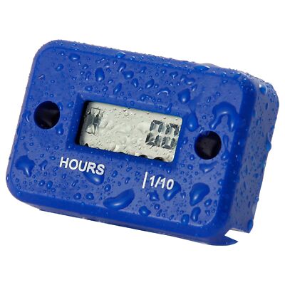 Digital LCD Inductive Hour Meter Hourmeter Waterproof for Marine Boat SnowBlo...