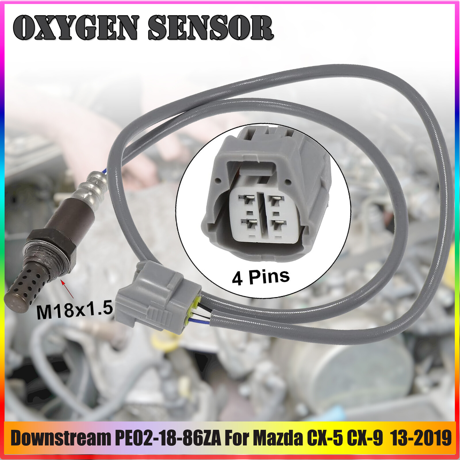 NEW Oxygen Sensor Downstream PE02-18-86ZA For Mazda CX-5 CX-9 2.0L