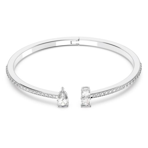 Swarovski Mesmera Attract Cuff Mixed Cuts, White, Rhodium Swarovski Mesmera Attract Cuff Mixed Cuts, White, Rhodium