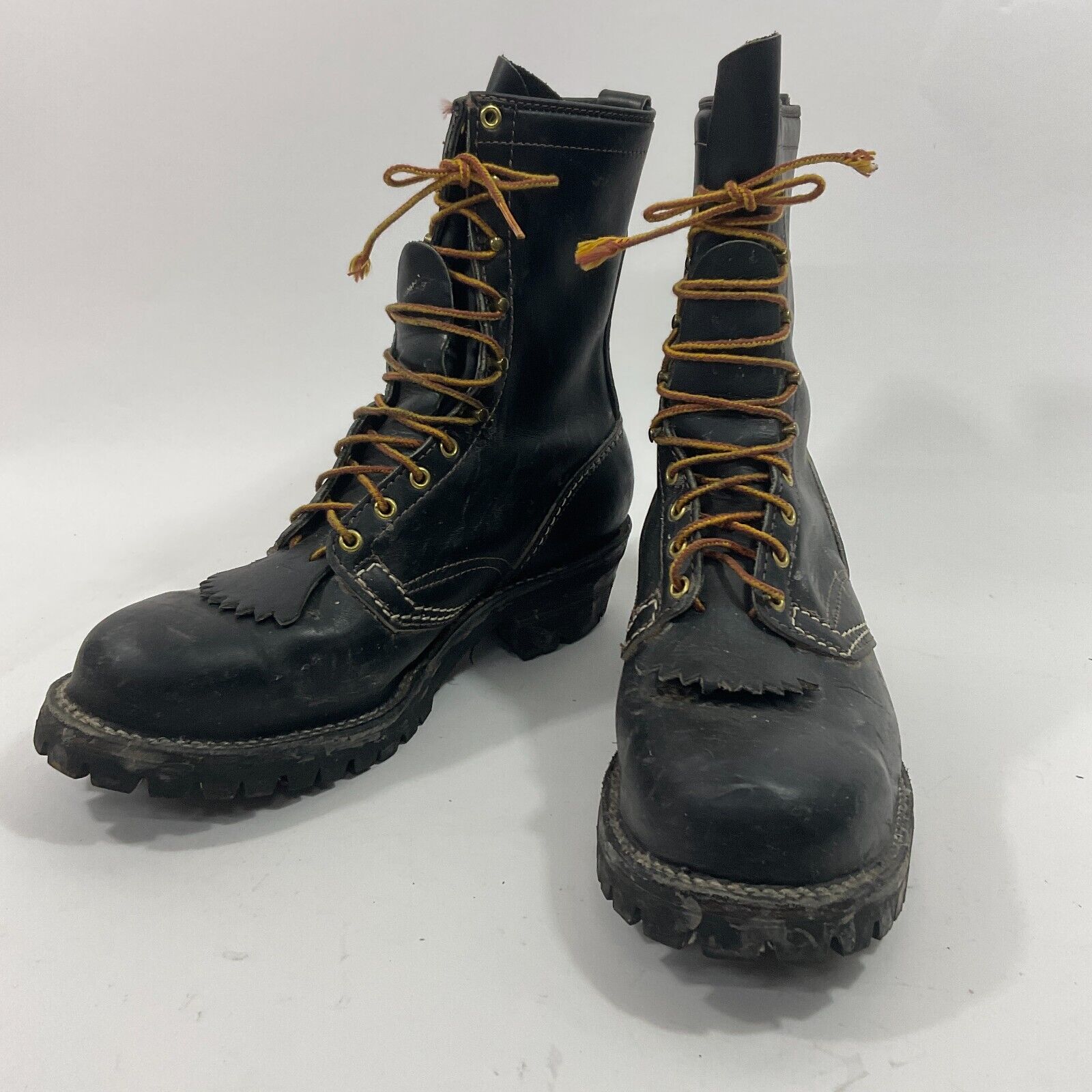 Wesco Jobmaster Steel Toe Black Leather Boots With + Kiltes Wesco Jobmaster Steel Toe Black Leather Boots With + Kiltes