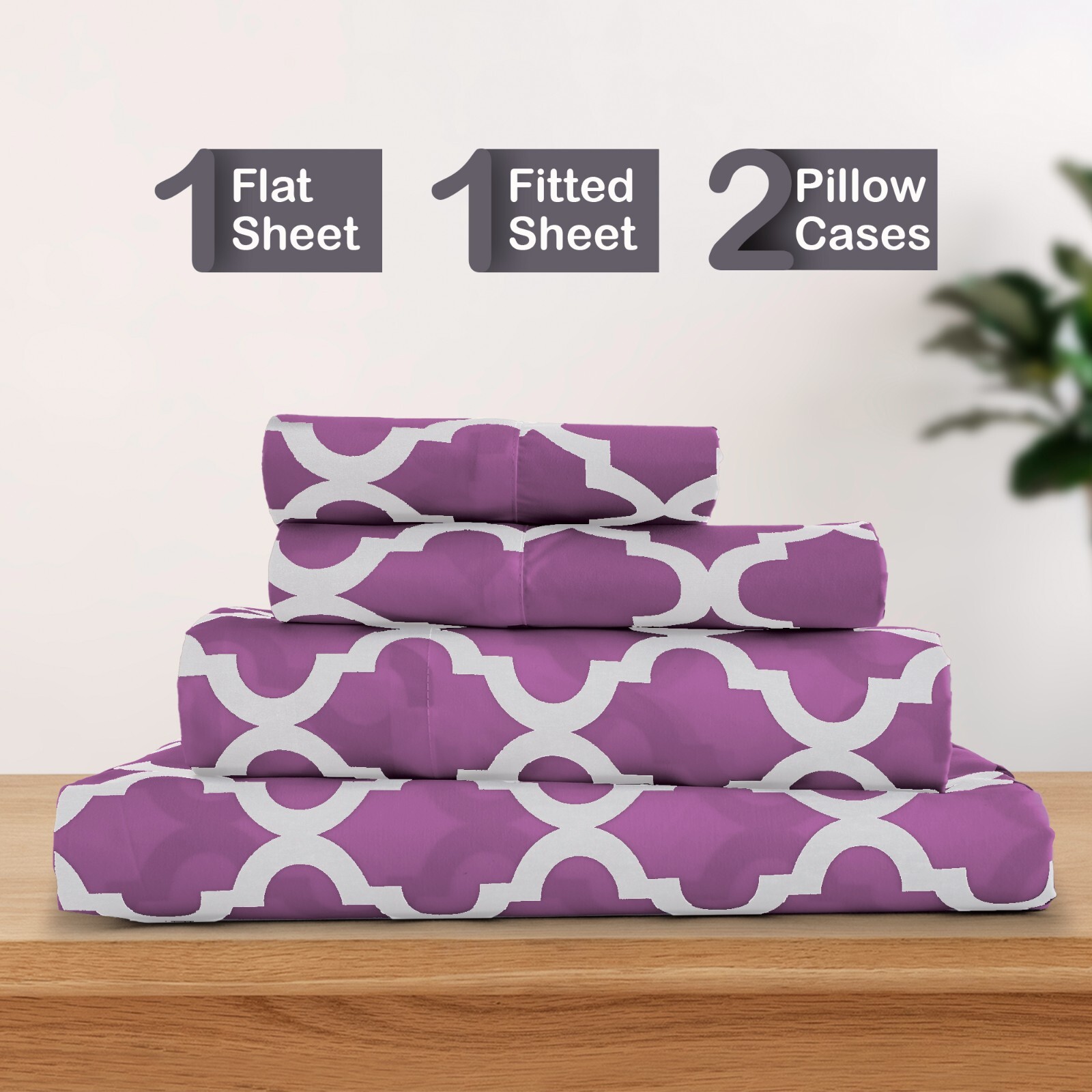 Deep Pocket 4 Piece Bed Sheets Set 1800 Series Comfort Microfiber Bed sheet Set