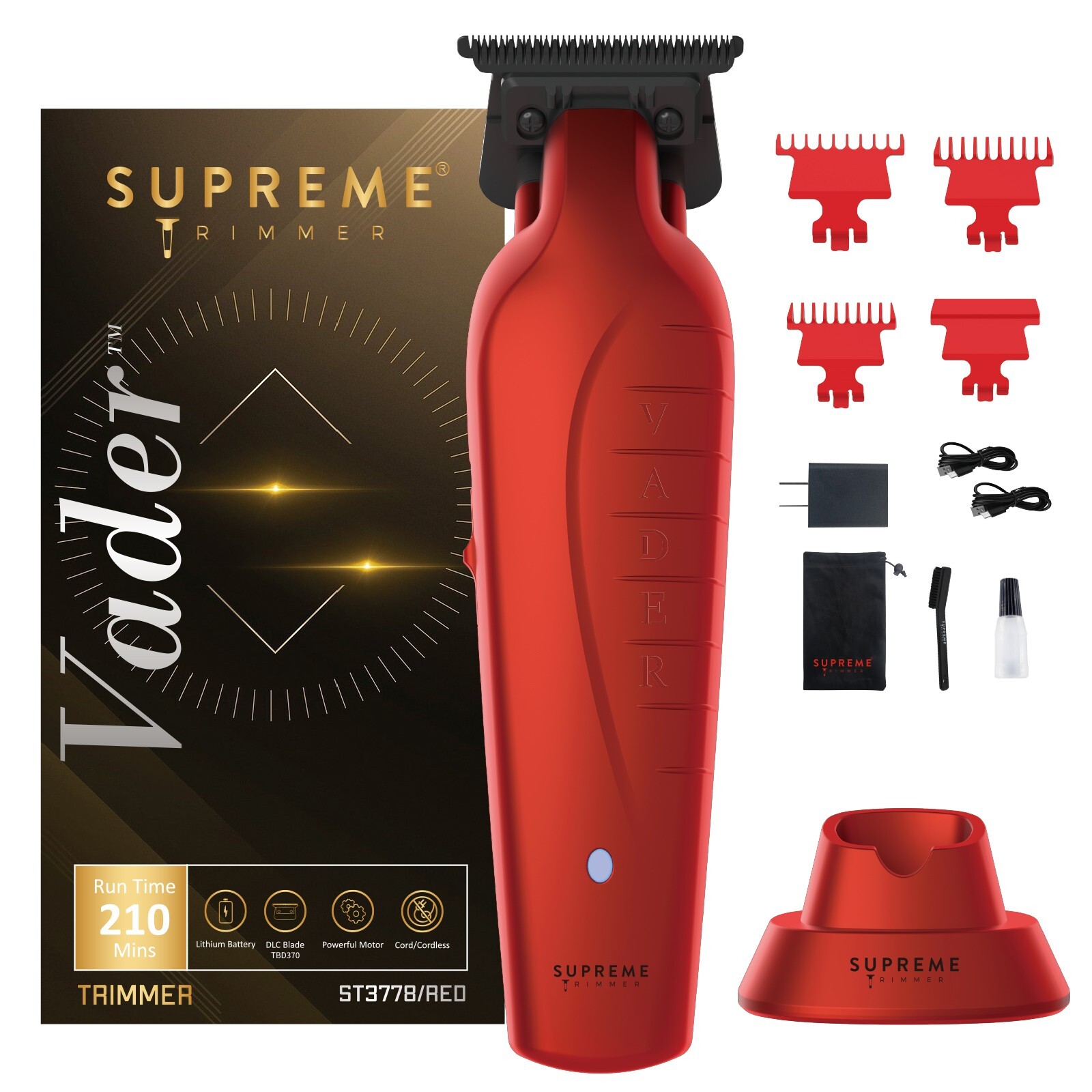 Supreme Trimmer Vader Trimmer ST3778 Hair Trimmer/Liner w/ D