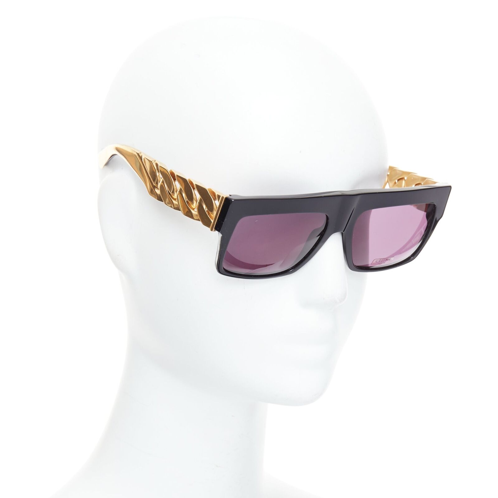 rare CELINE Phoebe Philo Runway CL41019S gold chunky chain rare CELINE Phoebe Philo Runway CL41019S gold chunky chain