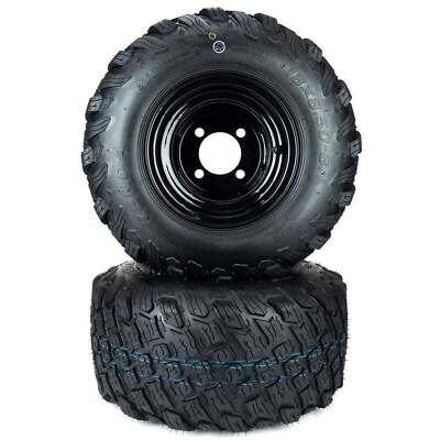 (2) Reaper Turf Tire Assemblies 18x8.50-8 Golf Cart ClubCar EZGO No Lift