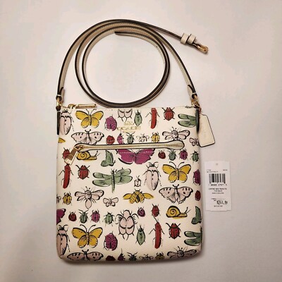 NWT Coach CT258 Mini Rowan File Bag With Creature Print