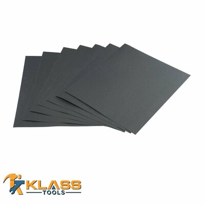 320 Grit Silicon Wet/Dry Sandpaper 9 x 11 in Sheets Lot of 5-250 Units