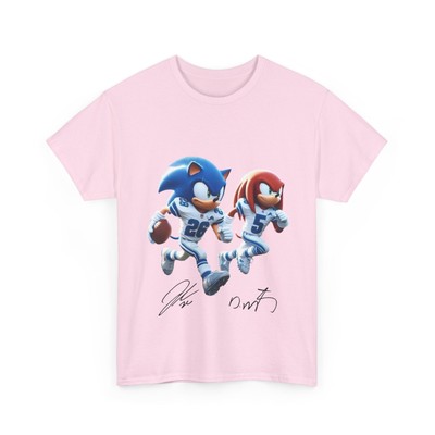 Sonic and Knuckles Tee Detroit Lions T shirt David Montgomery Jahmyr Gibbs Tee