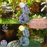 Fashionoda Solar Elephants Outdoor Garden Statues: Outside Decor with Lights Clearance for Yard Art Lawn Ornaments Porch Patio Balcony Home House - Birthday Gifts for Grandma Mom Women