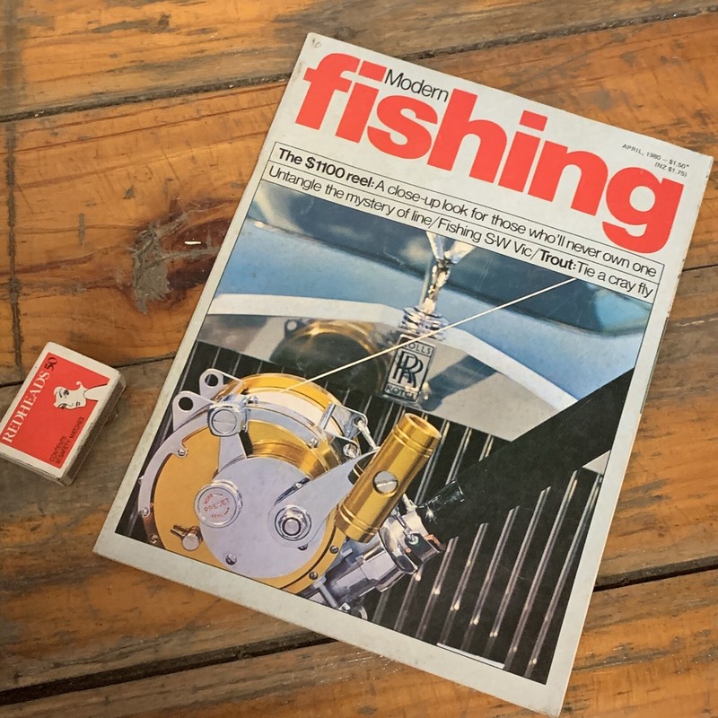 VINTAGE APRIL 1980 'MODERN FISHING' MAGAZINE 1100 REEL STHWEST