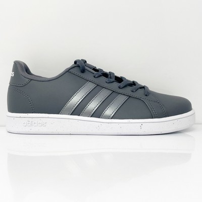

Adidas Mens Grand Court GZ7610 Серые повседневные кроссовки, размер 5, Серый, Grand Court