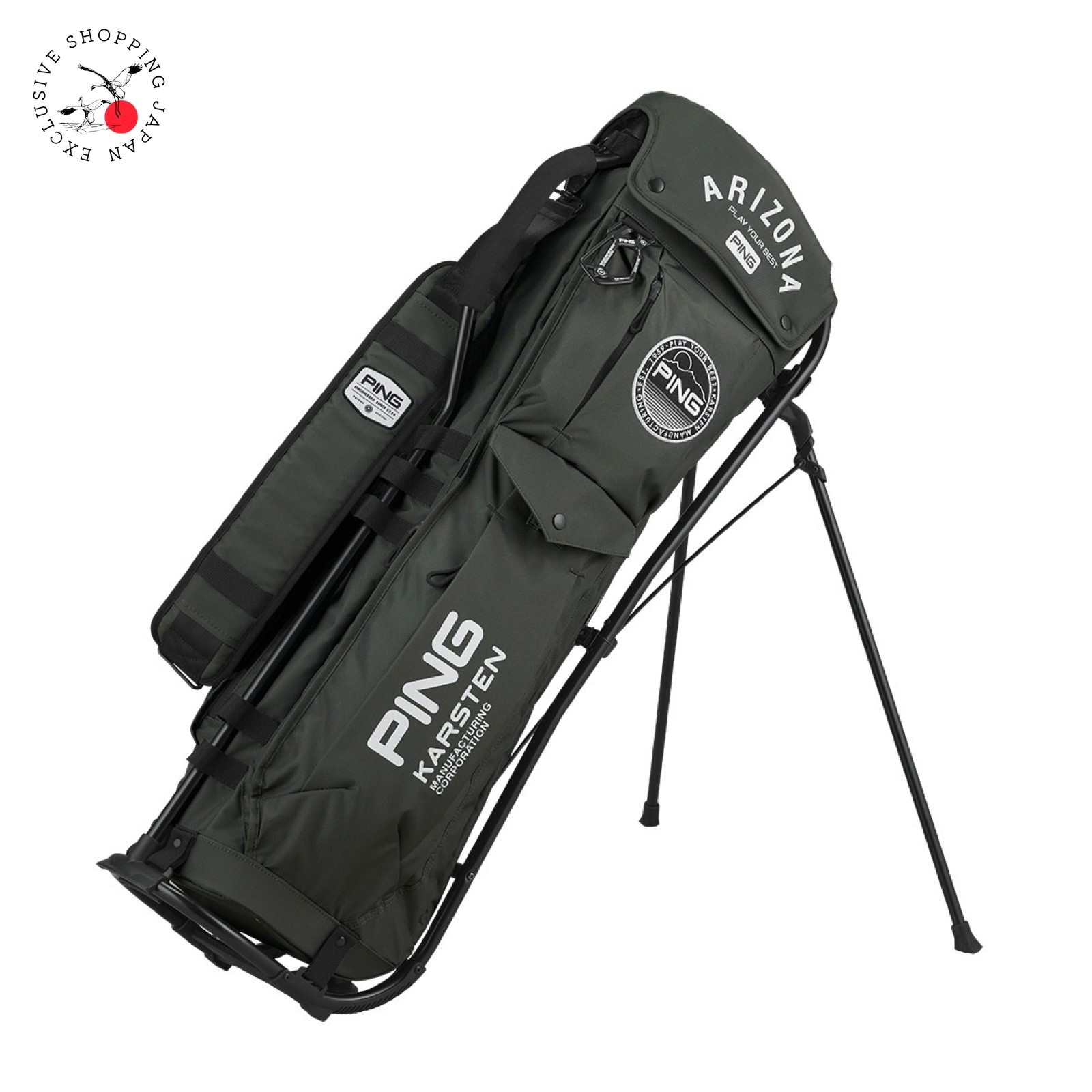 PING Karsten スタンドバッグ Ping Karsten 4 Way Stand Golf Bag Made in USA Vintage Hoofer