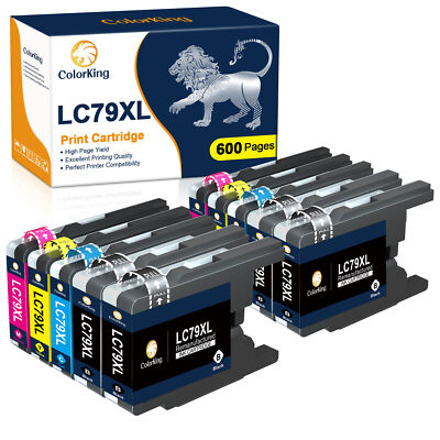10 Pack LC79 Ink Cartridge compatible for Brother MFC-J825DW MFC-J835DW J625DW 