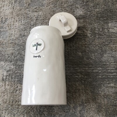 M Studio Magenta Rae Dunn Single Canister crab Ceramic Lidded Minor Flaws