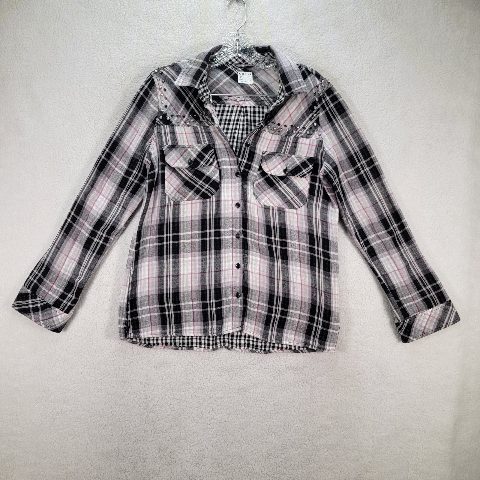 LGB LSC ➕ PLAID Hand-dyed LGB LSC ➕ PLAID Hand-dyed Mens Purple Blue Green Flannel