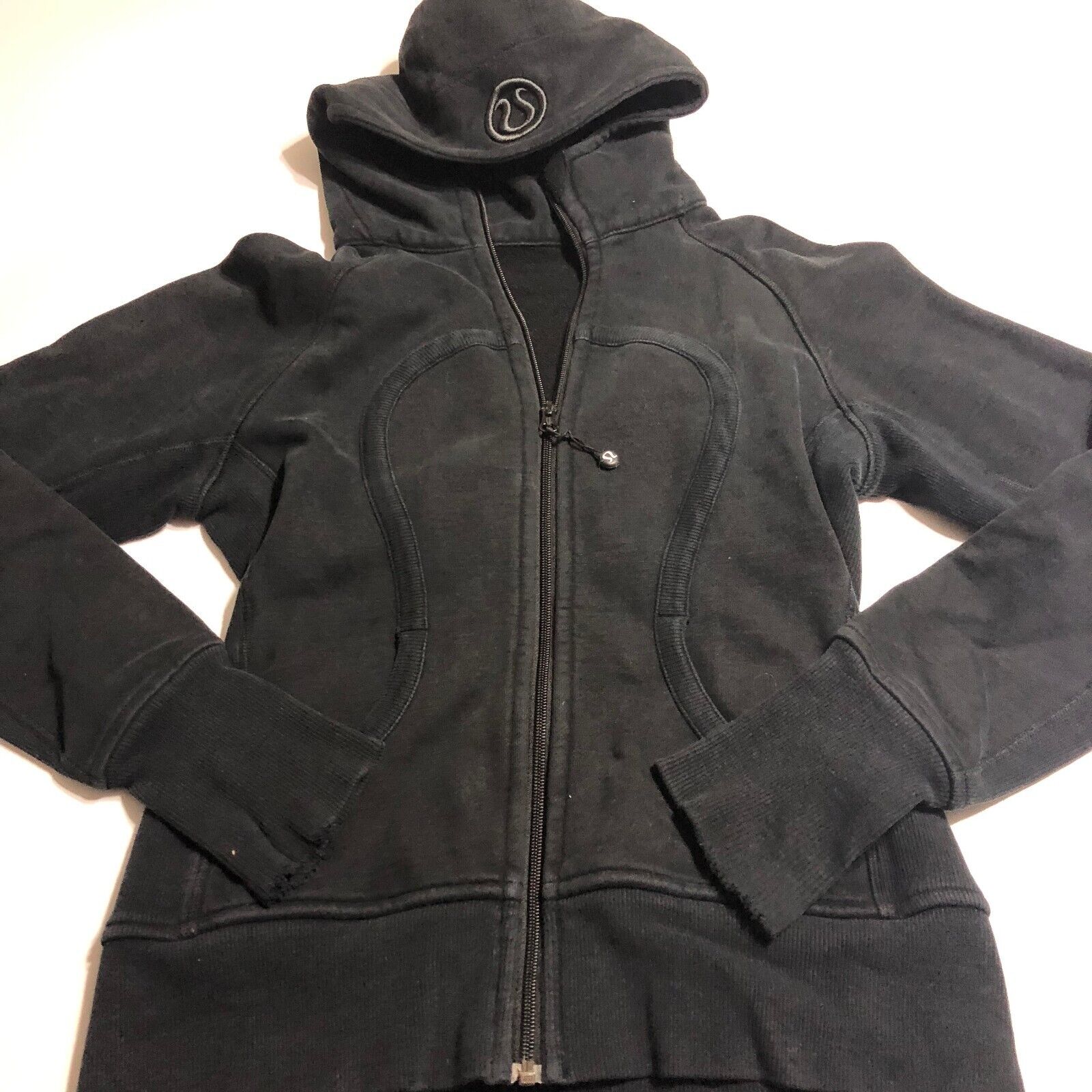 Lululemon Scuba Hoodie Jacket Thick Black Size 8 Chest Full Lululemon Scuba Hoodie Jacket Thick Black Size 8 Chest Full