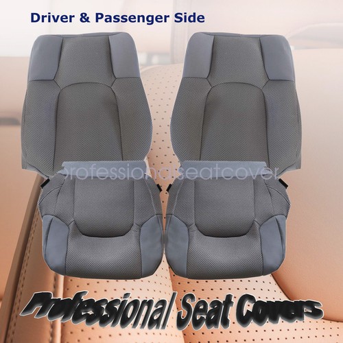 For 2005-2019 Nissan Frontier Driver Passenger Bottom Top Seat Cover Gray # W
