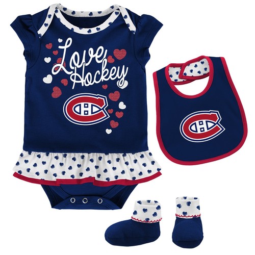 Outerstuff NHL Infant (12–24 мес.) Montreal Canadians Love Hockey Набор из 3 предметов