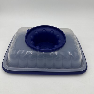 Tupperware New JUMBO n UNIQUE Blue Color Jel-Ring Dome Mold