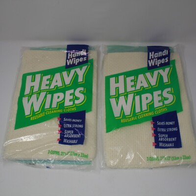 6  Vintage Handi Wipes Reusable Cleaning Cloths Colgate Palmolive Company