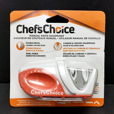 Chef's Choice 2-Stage Manual Knife Sharpener - Double Bevel, Compact  NEW
