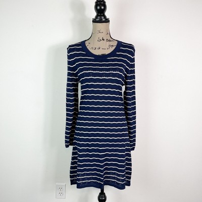 Baum und Pferdgarten NWT Chrisanna Pointelle Sweater Blue White Dress M