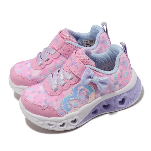 

Skechers S Light-Flutter Heart Lights-Kind Spirit Todder Infant 302691-NPKLV, Розовый, S Light-flutter Heart Lights-kind Spirit