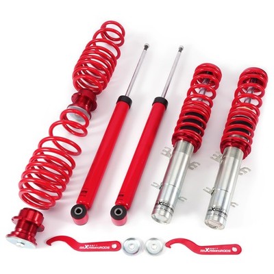 4x Coilover Suspension Kit for VW Golf MK4 1J 1997-2006 1.9 TDI 1.8 1.6 FSI GTI