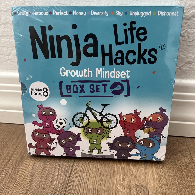Ninja Life Hacks Growth Mindset 8 Book Box Set Gritty