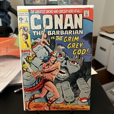 Conan the Barbarian #3 - low Grade First app of Borri, the Grey God See Photos!
