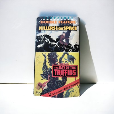 DOUBLE FEATURE KILLERS FROM SPACE AND THE DAY OF THE TRIFFIDS VHS