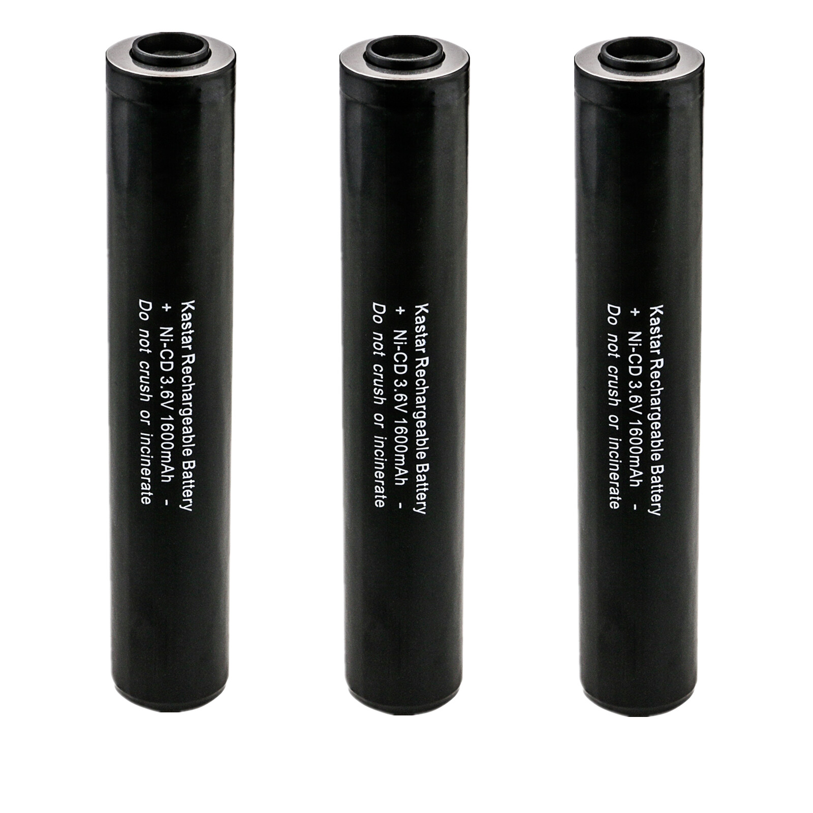 Kastar 3x 1600mAh Rechargeable Battery for Streamlight Stinger 75175 Poly HP XT