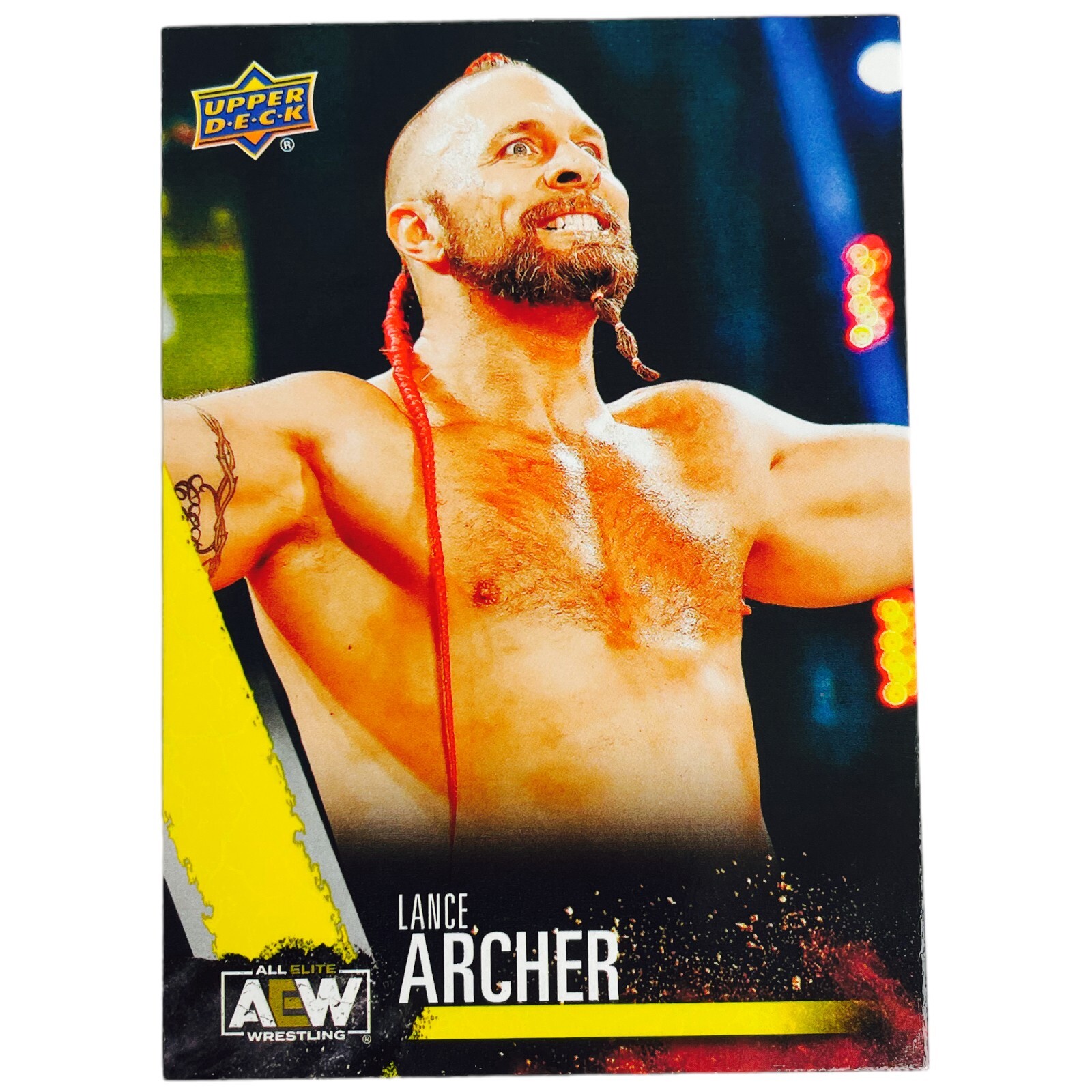 2021 Upper Deck AEW Yellow Parallel Lance Archer Unrivaled Exclusive Wrestling